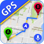 GPS navigasyon, uydu harita & seyahat yön simgesi