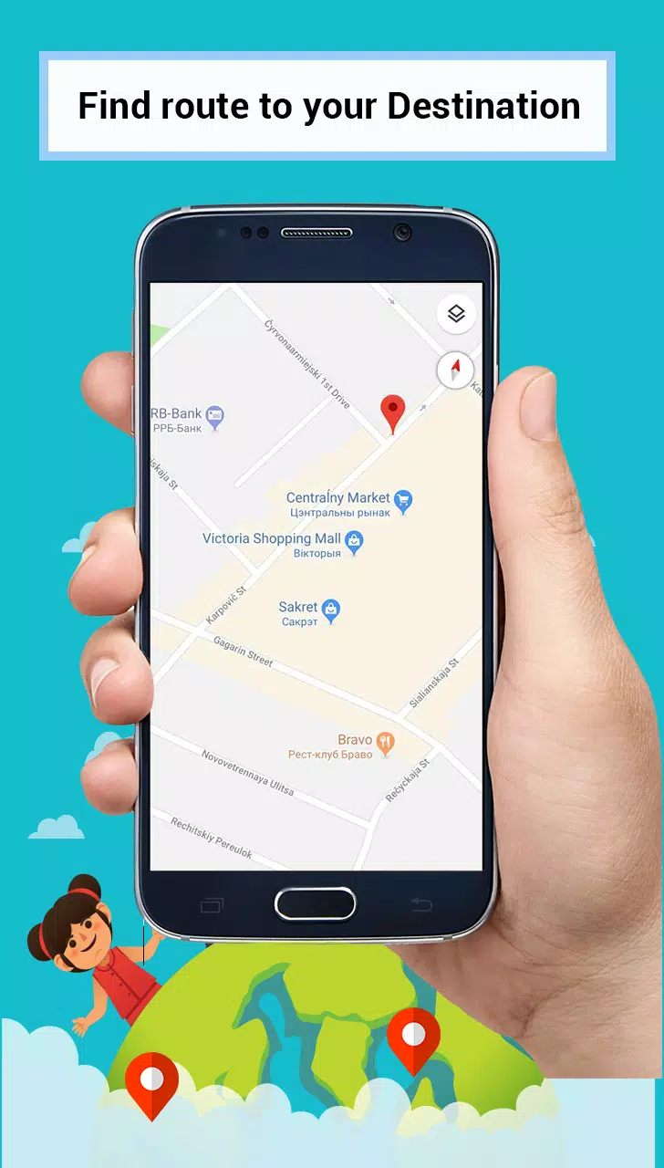 GPS Gratuit Navigation, Maps itinéraire, Carte APK pour Android Télécharger