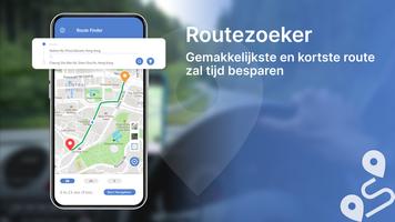 GPS satelliet kaart live aarde-poster