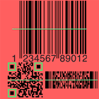 Escáner de código de barras QR icono