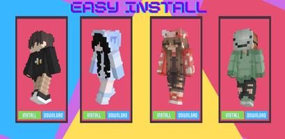 Aesthetic Minecraft Skins 55 poster