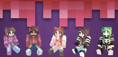 Girl Skins Minecraft PE Poster