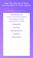 Help Play Services & Error - Fix Play Store &Check capture d'écran 3