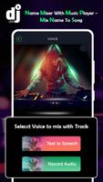 DJ Name Mixer With Music Player - Mix Name To Song captura de pantalla 1