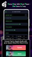 DJ Name Mixer With Music Player - Mix Name To Song captura de pantalla 2