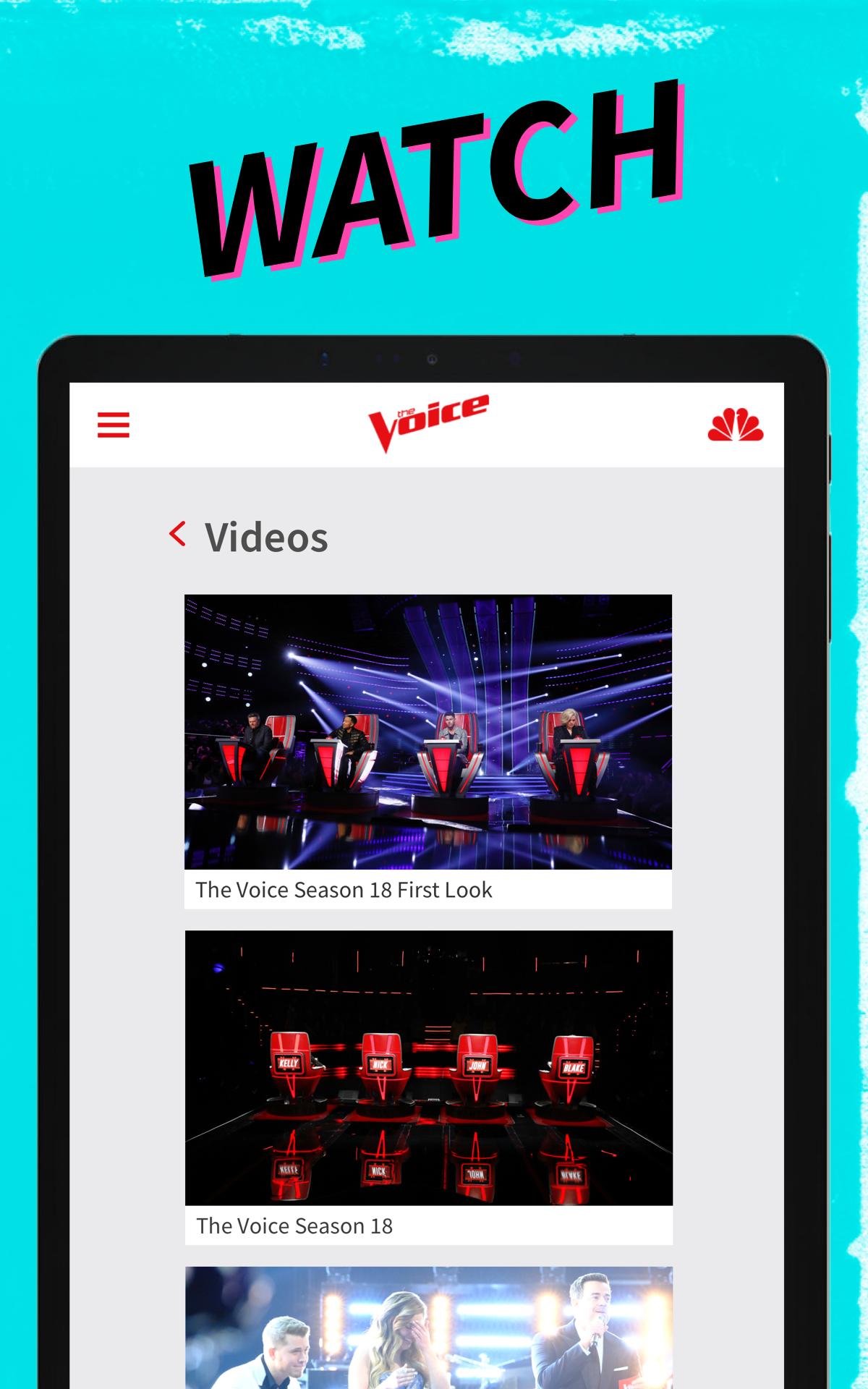 The Voice Official App on NBC on the App Store the voice app download