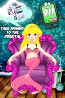 Mermaid Princess Zwangere Mama-poster
