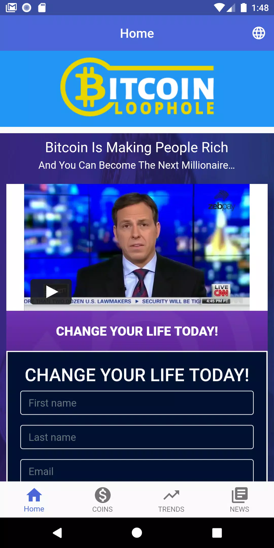bitcoin loophole app download bitcoin ira rollover review