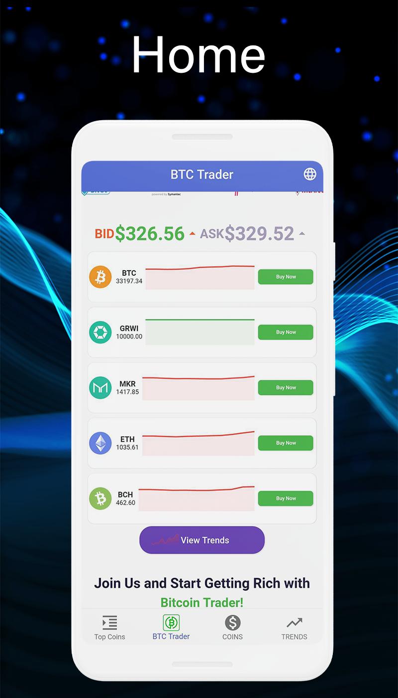 android bitcoin trader