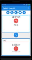 English to Spanish Language Translator 海报