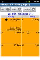 برنامه‌نما Nanakshahi Calendar (Original) عکس از صفحه