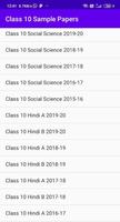 CBSE Class 10 Sample Papers MA poster