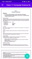 Class 11 Computer Science Note screenshot 6