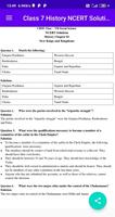 برنامه‌نما Class 7 History NCERT Solution عکس از صفحه