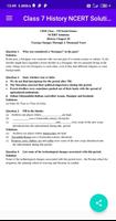 برنامه‌نما Class 7 History NCERT Solution عکس از صفحه