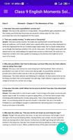 Class 9 English Moments NCERT  Ekran Görüntüsü 1