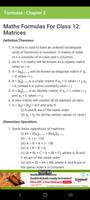 Maths 12th Solutions & Formula capture d'écran 3