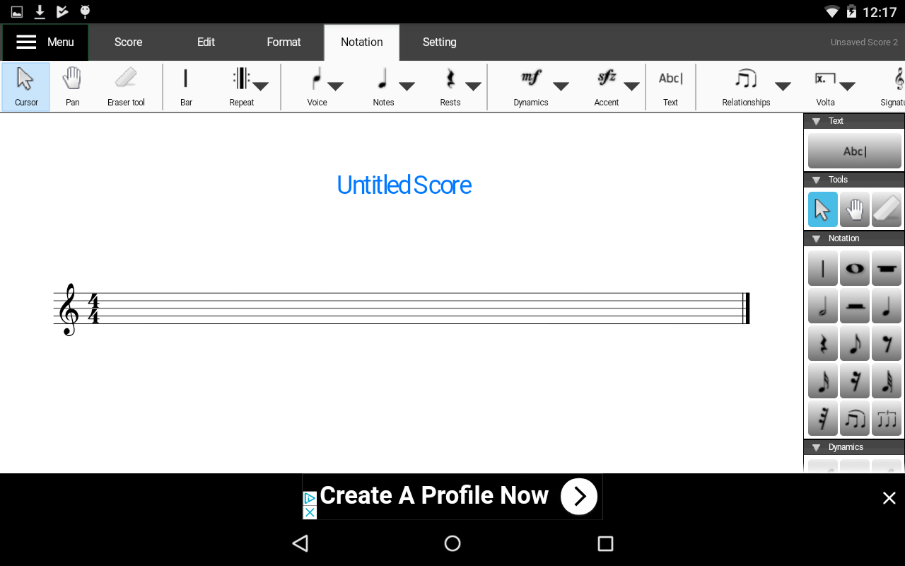 Crescendo Music Notation Software Review : Crescendo Screenshots - Crescendo music notation free is the easiest way to create, save, and print all your music compositions.