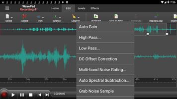 3 Schermata WavePad Audio Editor