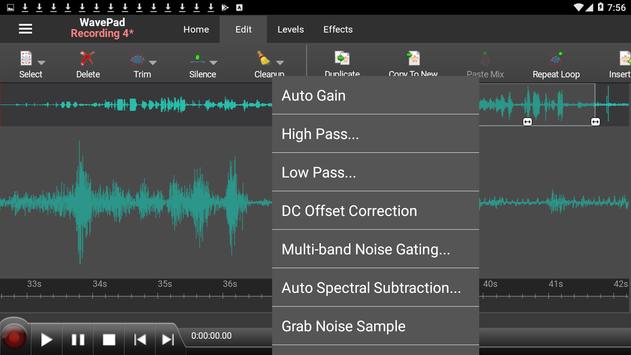 WavePad Audio Editor Free 截图 3