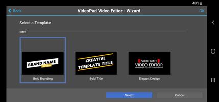 VideoPad, editor de video captura de pantalla 1