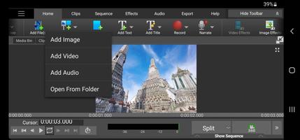 برنامه‌نما VideoPad Video Editor عکس از صفحه