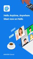 Hello - Online meeting service poster