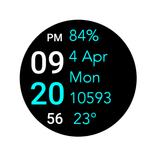 Five Big Text Watch Face