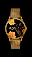 Gold Flowers Watch Face Ekran Görüntüsü 2
