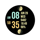 Dual Moon Watch Face Zeichen