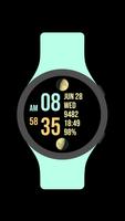 Dual Moon Watch Face Plakat