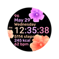 Flower Heart Watch Face