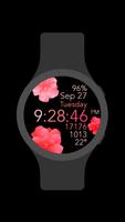 Animated Pink Flowers الملصق