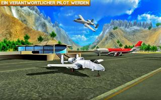 Flugzeug Jet fliegend Simulator Spiele Screenshot 1