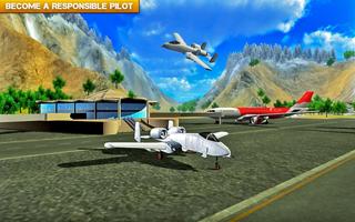 हवाई जहाज  उड़ान सिम्युलेटर खेल स्क्रीनशॉट 1