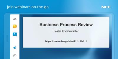 UNIVERGE BLUE™ MEET WEBINAR скриншот 2