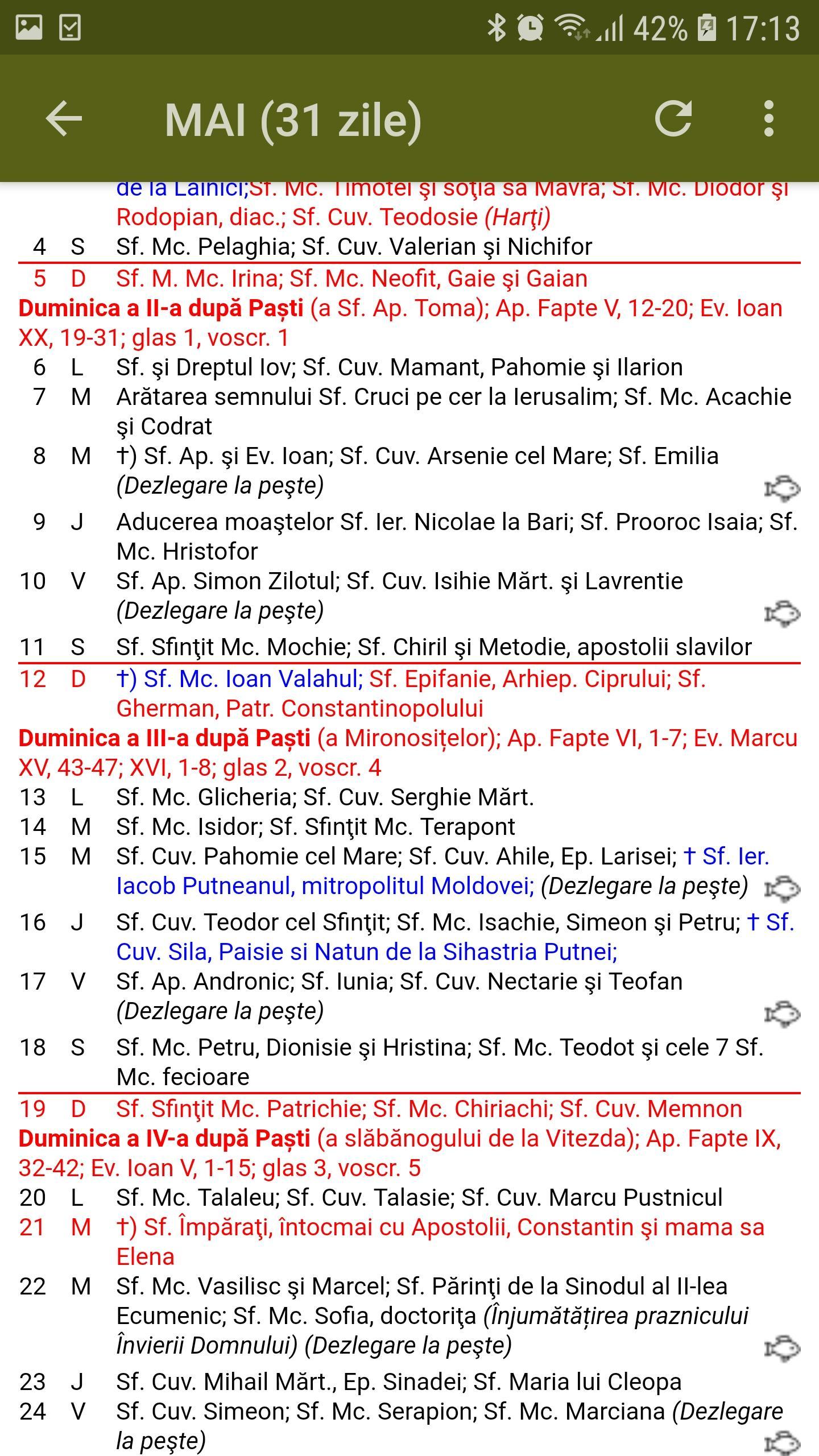 Calendar Creștin Ortodox 2020 Fur Android Apk Herunterladen