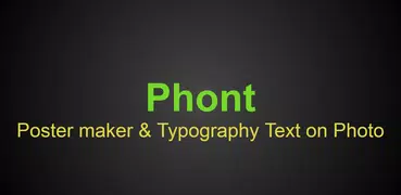 Font Poster maker Tipografia T