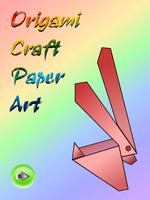 Origami Craft Paper Art الملصق