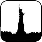 Statue of Liberty Silhouette icône
