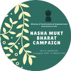 Nasha Mukt Bharat Abhiyaan Zeichen