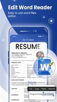 Docx File Reader- Word Office Files Opener captura de pantalla 1