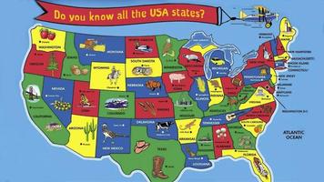 Guess United States Quiz Plakat