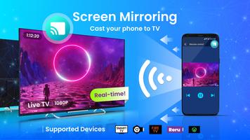 Cast to TV & Screen Mirroring Affiche