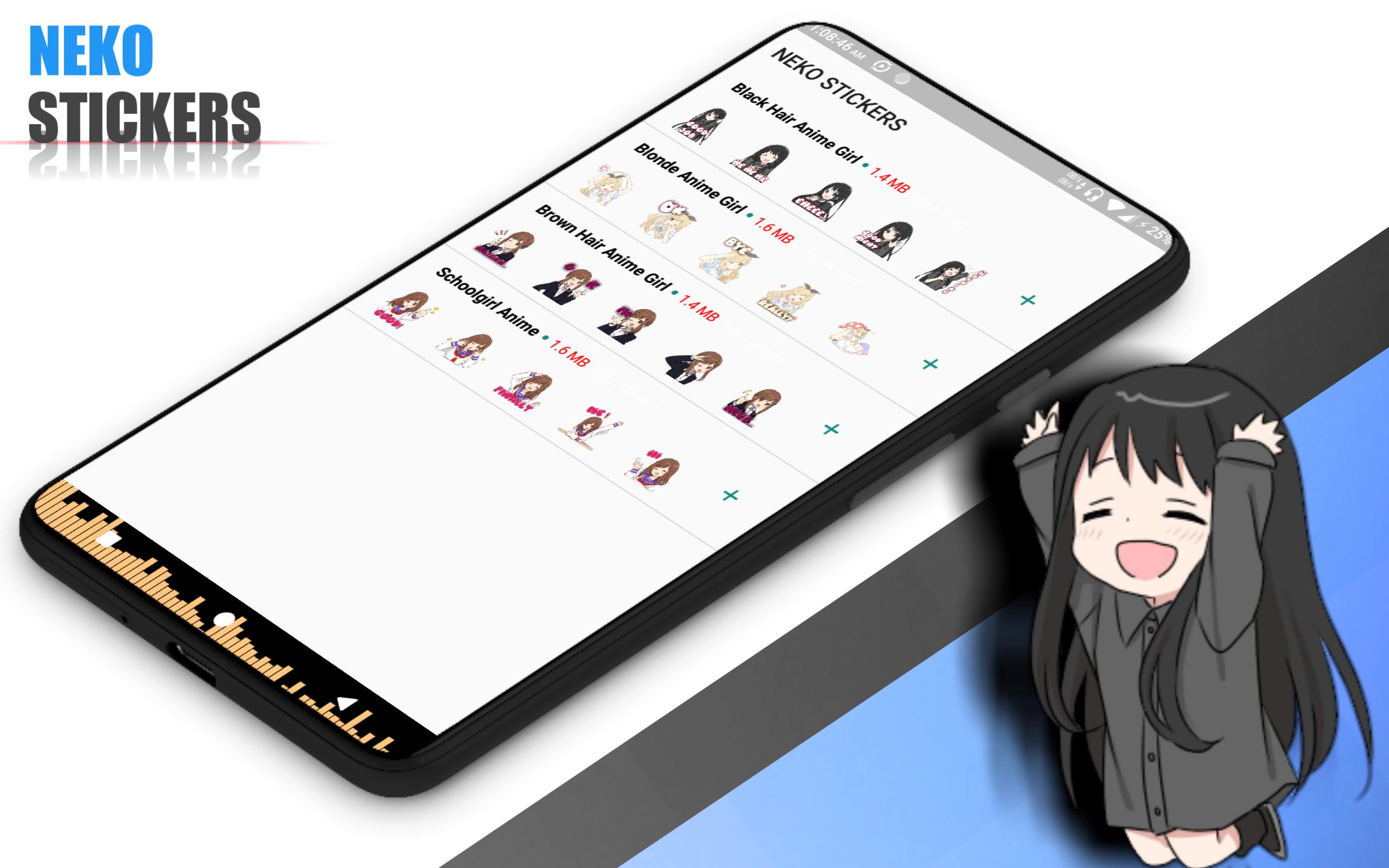 Anime Cute Girls Sticker For Whatsapp For Android Apk Download