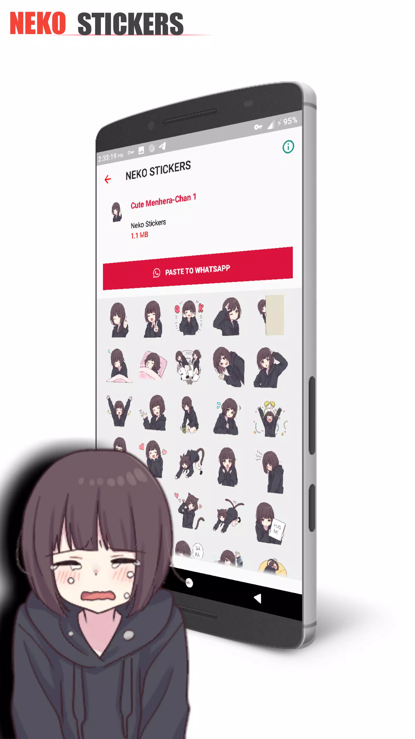 Menhera-chan Stickers for WhatsApp 2019 Free Download