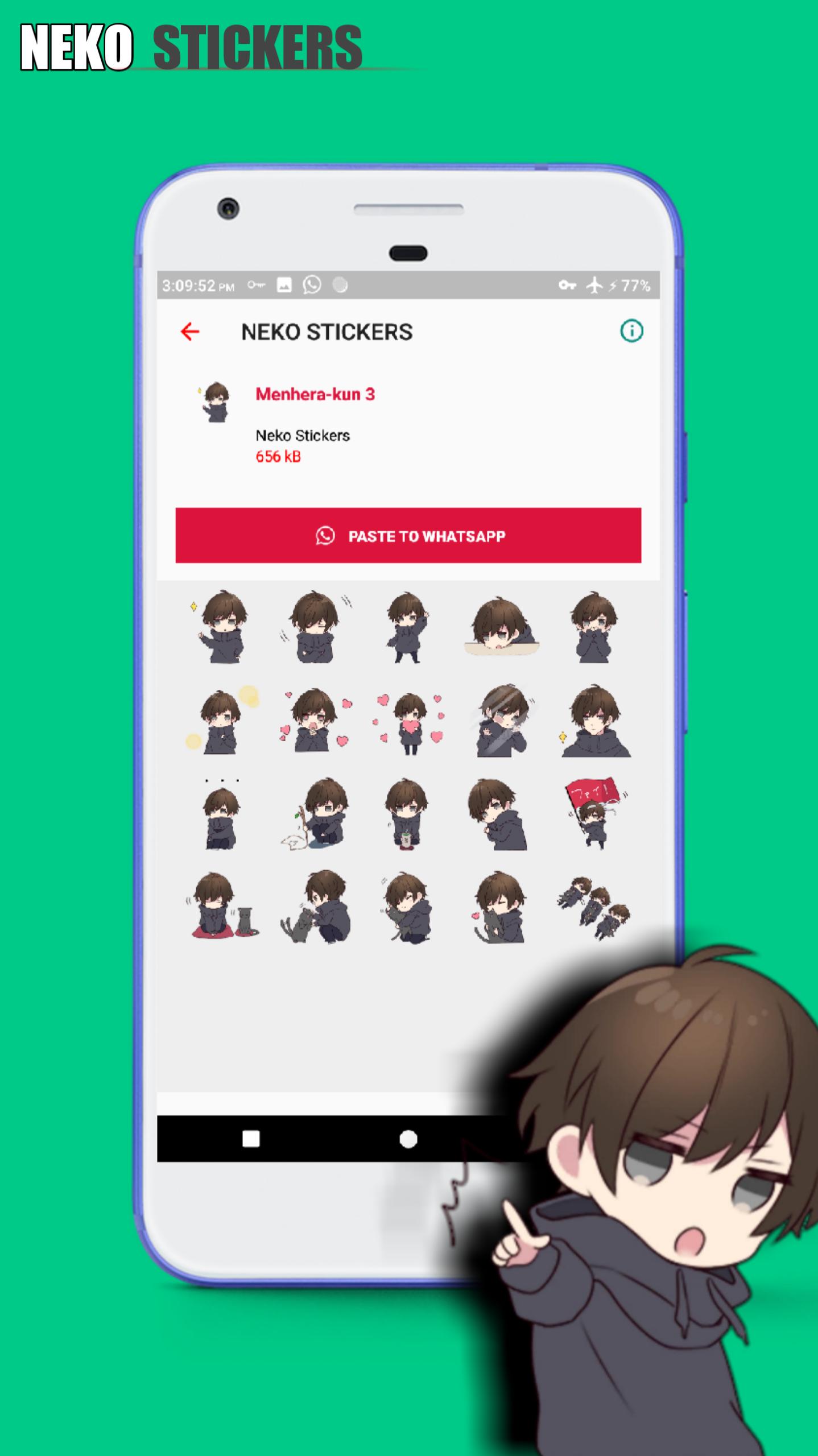 Stickers Menhera-chan. 3 ENG Telegram : Download on Android or Apple