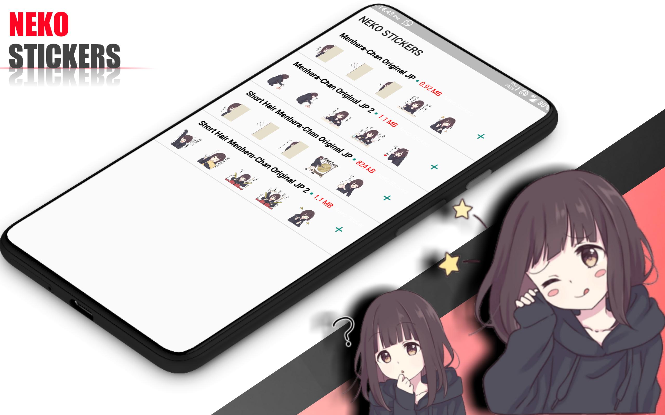 Stickers Menhera-chan. 3 ENG Telegram : Download on Android or Apple