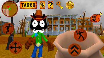 Cat Cowboy. Cartoon Neighbor Screenshot 2