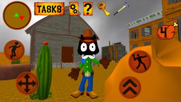 Cat Cowboy. Cartoon Neighbor Screenshot 3